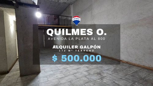 Alquiler Galpón En Quilmes Oeste