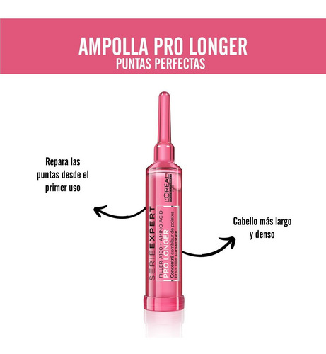 Imagen 2 de 3 de Ampolla Concentrada Pro Longer Loreal Pro 15 Ml