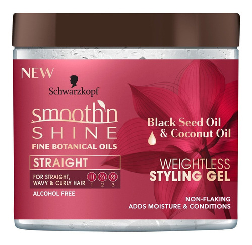 Smooth N Shine - Tarro De Gel Recto, Sin Peso, 16.0 Fl Oz