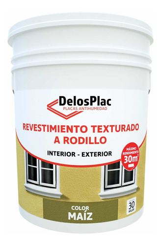 Revestimiento Texturado A Rodillo Color Maiz 30kg