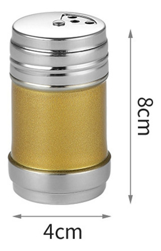 N Tarro De Condimento Portátil De Acero Inoxidable Amarillo