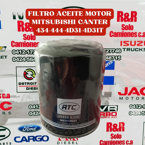 Filtro Aceite Para Motor Canter 434-444-4d31-4d31t