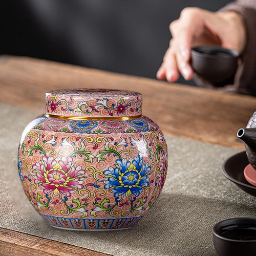Tarro De Jengibre, Contenedor De Almacenamiento De Té De