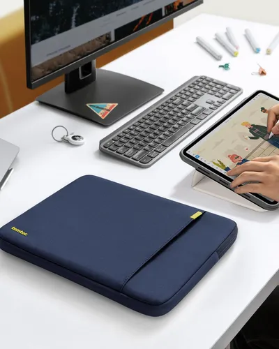 Funda Para Tableta 12.9 -13 Azul Blanda Resistente Al Agua