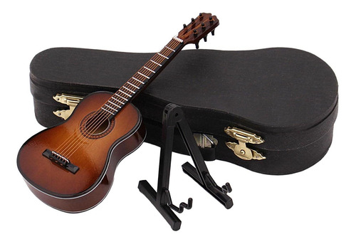 Guitarra Clásica Con Soporte Y Funda Para Escritorio De Ofic