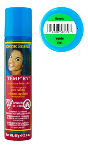 Jerome Russell Temporary Hair Color Verde 65g