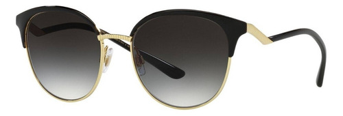 Lentes Dolce & Gabbana Dg2273 13348g Negro Dorado Para Dama Color De La Lente Gris Oscuro Color De La Varilla Negro-dorado Color Del Armazón Negro/dorado Diseño Classic