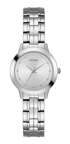 Reloj Mujer Guess W0989l1 Cuarzo Pulso Plateado Just Watches