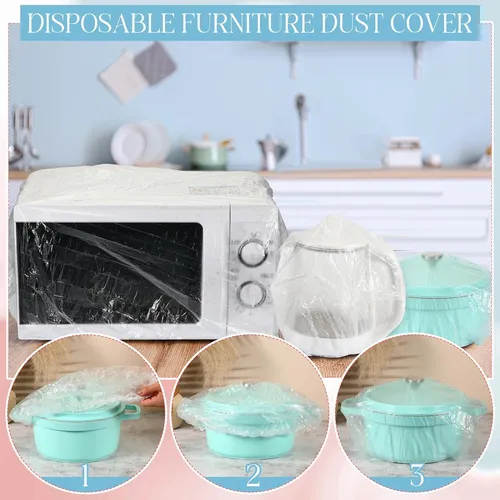 100 Piezas Cubiertas Transparentes Desechables Electrod...