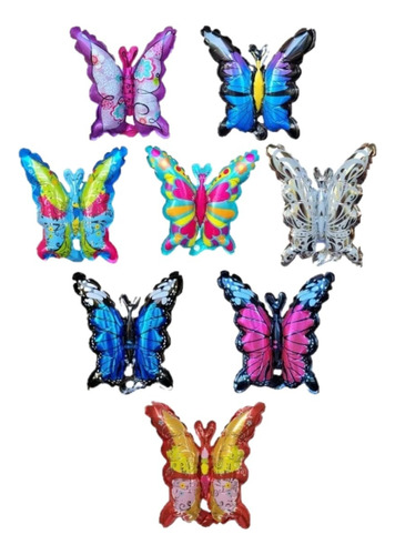 10 Globos Mariposas Mini Deco Souvenir
