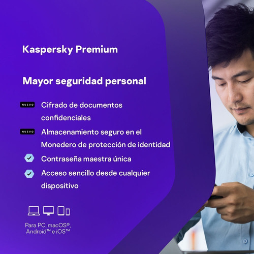 Kaspersky Premium 1 Disp 1 Cuenta 1 Año Total Security