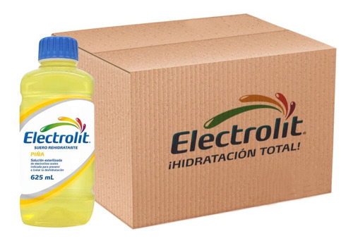 Electrolit Suero Rehidratante Sabor Piña 625 Ml (12 Pack)