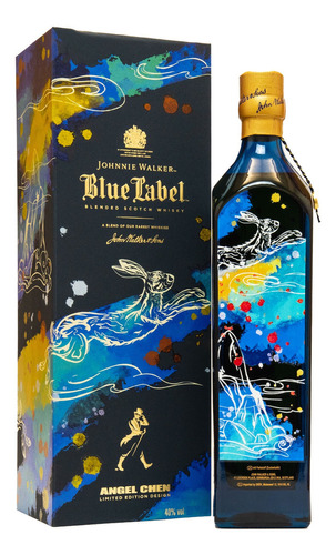 Whisky Johnnie Walker Blue Label Angel Chen 1 Litro 40%