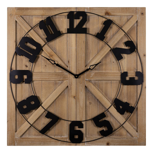 Stratton Home Decor Farmhouse Reloj Pared Owen 31.5 