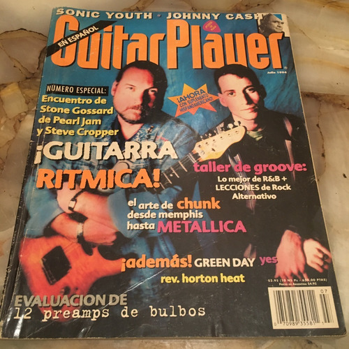 Revista Guitar Player 1994 Pearl Jam Exc Est