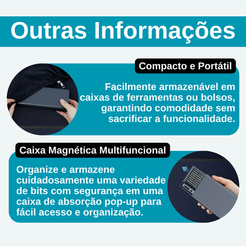 Chave Fenda Parafusadeira Philips Elétrica Sem Fio Precisão Profissional Digital Informática