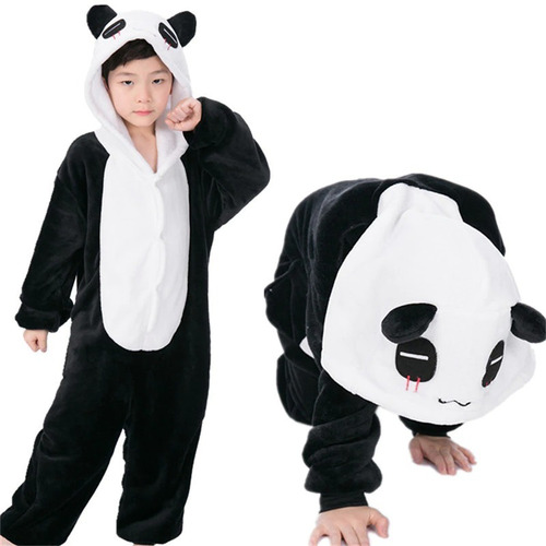 Oso Panda Pijama Enterito Animales Talles 4 Al 12