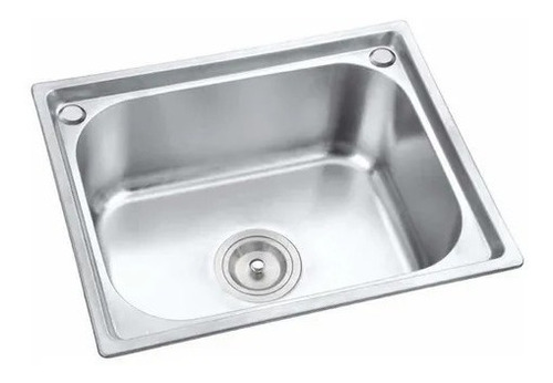 Imagen 2 de 8 de Pileta Simple Cocina + Válvula+anti Desborde + Canilla Acra