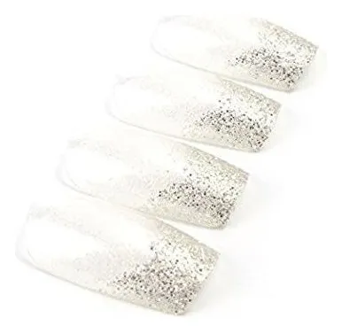 24pcs 12 Tamaos Diferentes De Plata Slitter Square Patch F