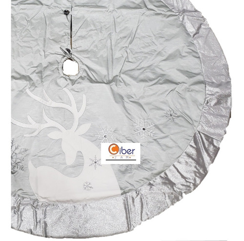 Pie De Arbol Navidad Color Plata 1.6 Mts Redondo Envio Xos