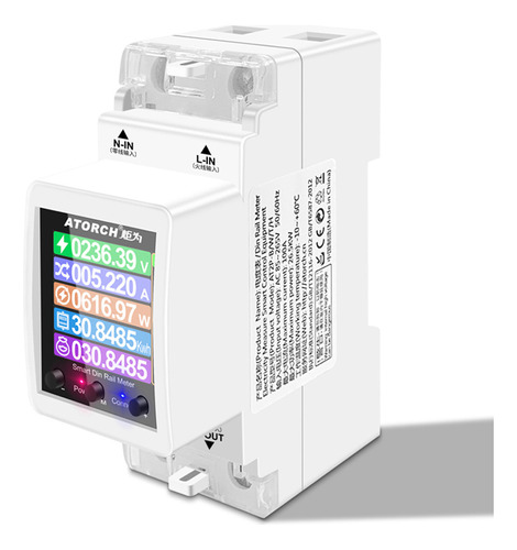 Medidor De Electricidad Inteligente Tuya Wifi Monofásico Dig