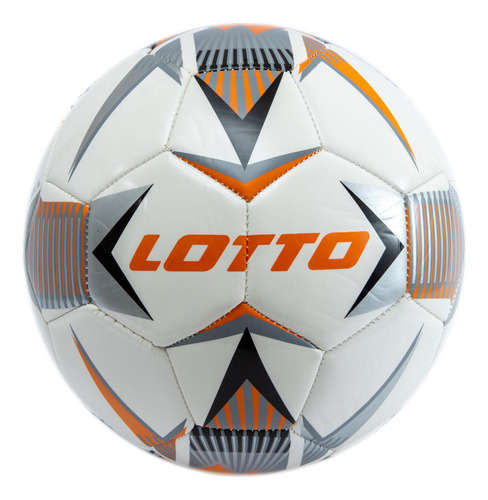 Balón De Fútbol Lotto N5- Fb 1000 Blanco Naranjo Unisex