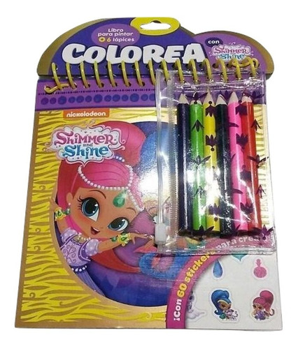 Shimmer Y Shine Libro Con Lapices De Color - Art. 3756 -