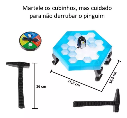 Jogo Pinguim Numa Fria Martelar Blocos De Gelo Para Criança!