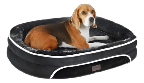 Cama Para Perro Grande Impermeable Transpirable Color Negro