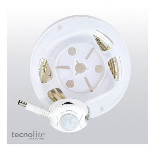 Sensor De Movimiento C/tira Led 3w 1.2mts Calida Interior Tl