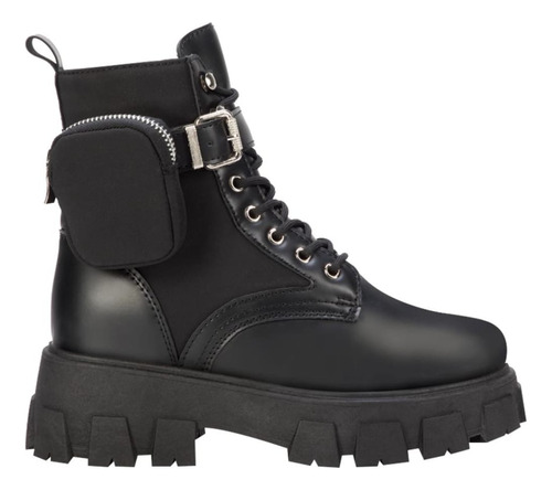 Bota Militar Correa Bolsita Suela Track