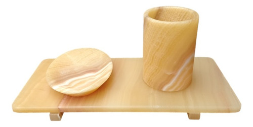Set De Baño De Marmol Y Onix Modelo Onice.