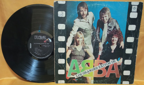 O Abba Lp Los Grandes Exitos Black Label Peru Ricewithduck