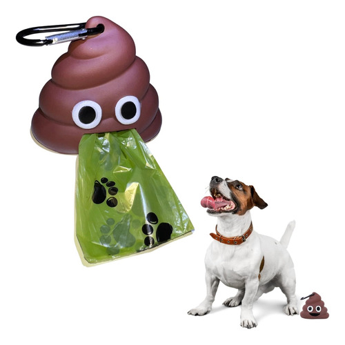 Paquete De 1 Dispensador De Bolsas De Caca Emoji