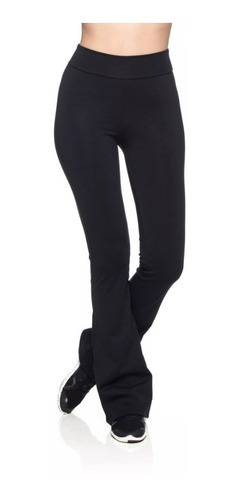 Calças Femininas Flare  Legging Cintura Alta Suplex