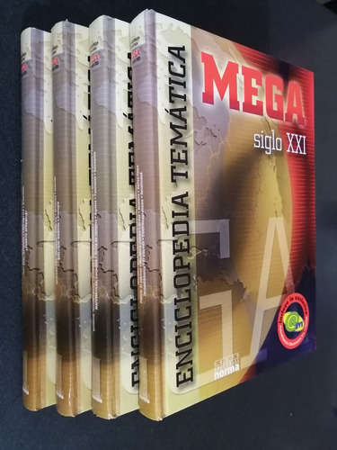  Enciclopedia  Mega Siglo Xxl 4 Vol.  Temática 