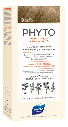 Phyto Phytocolor - Tinte Permanente Para El Cabello 9 Rubio