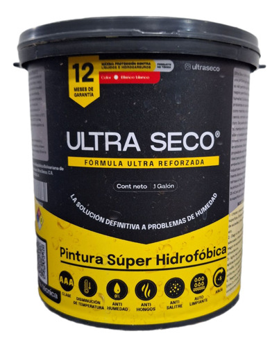 Pintura Impermeabilizante Hidrófobica Ultra Seco