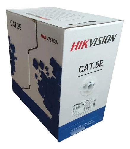 Bobina De Cable Utp Hikvision 305 Mts Cat 5e 100% Cobre