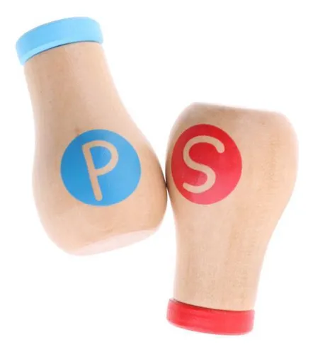 2 X 5 Lot Pretend Play Fake Food Wooden Play Salt Powder Jar