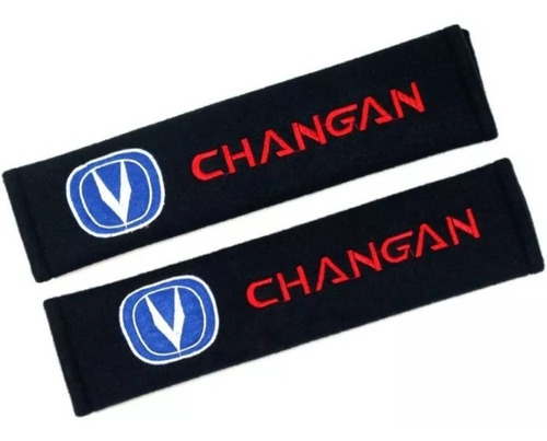 Par De Almohadillas Cubre Cinturones Con Logo Changan.