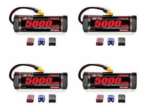 Venom 7.2v 5000mah Batería De Nimh De 6 Celdas Con Conector 