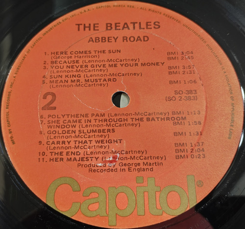 The Beatles Abbey Road Lp Usa 1976 Paul Mccartney John Lenno Usa 1976 (Usado)