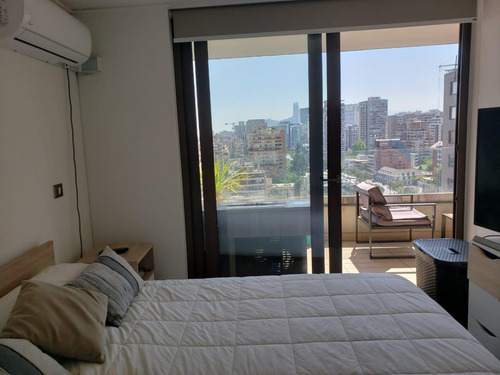 Amoblado 15mt2 Terraza 50mt2 Útiles - 2d+1b Metro Manquehue