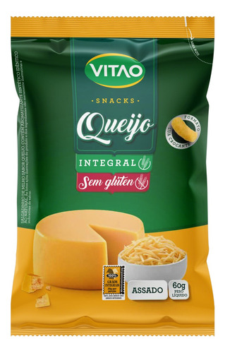 Snack Vitao queijo sem glúten 60 g