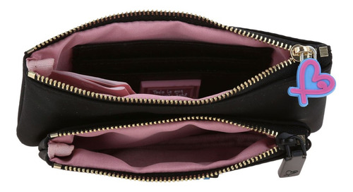 Cartera Gorett Tay Gs25094-3 Color Negro Diseño De La Tela Liso