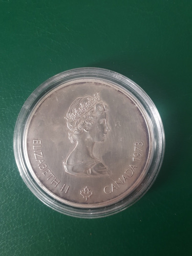 Canadá 1973 5 Dólares, Plata, Excelente, Cápsula 