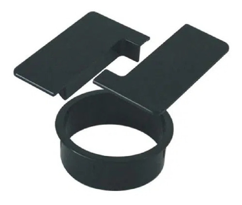 Passa Cabos Mesa Escritório Quadrado Cinza 80x80mm Abs Qtmov