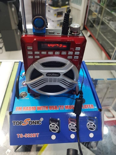 Parlante Microfono Altavoz Radio Bluetooth Usb + Obsequio