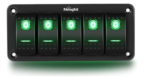 Nilight Panel De Interruptor Basculante De 5 Bandas, Interru